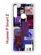 Чехол-накладка Huawei P Smart Z (588928) Kruche PRINT Стикеры Киберпанк