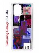 Чехол-накладка Samsung Galaxy S10 Lite (582683) Kruche PRINT Стикеры Киберпанк