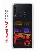 Чехол-накладка Huawei Y6p 2020 (588946) Kruche PRINT Repeat