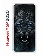 Чехол-накладка Huawei Y6p 2020 Kruche Print Дикий леопард