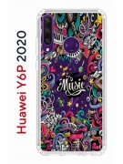 Чехол-накладка Huawei Y6p 2020 (588946) Kruche PRINT Music