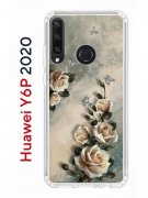 Чехол-накладка Huawei Y6p 2020 (588946) Kruche PRINT Белая роза