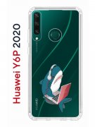 Чехол-накладка Huawei Y6p 2020 (588946) Kruche PRINT Акула