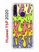 Чехол-накладка Huawei Y6p 2020 (588946) Kruche PRINT Абстракция Капли