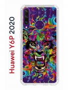 Чехол-накладка Huawei Y6p 2020 (588946) Kruche PRINT Colored beast