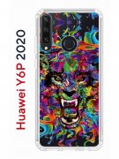 Чехол-накладка Huawei Y6p 2020 (588946) Kruche PRINT Colored beast