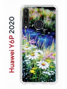 Чехол-накладка Huawei Y6p 2020 Kruche Print Ромашки у ручья