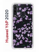 Чехол-накладка Huawei Y6p 2020 Kruche Print Сакура