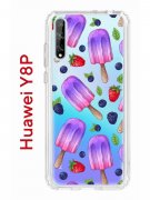 Чехол-накладка Huawei Y8P/Honor 30i/P Smart S 2020 Kruche Print Ice Cream