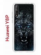 Чехол-накладка Huawei Y8P/Honor 30i/Huawei P Smart S 2020 Kruche Print Дикий леопард