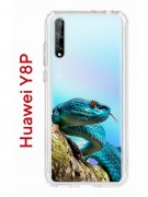 Чехол-накладка Huawei Y8P/Honor 30i/Huawei P Smart S 2020 Kruche Print Змея