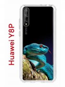 Чехол-накладка Huawei Y8P/Honor 30i/Huawei P Smart S 2020 Kruche Print Змея