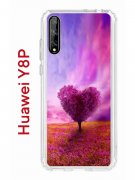 Чехол-накладка Huawei Y8P (588945) Kruche PRINT Pink heart