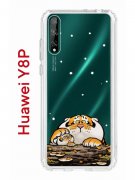 Чехол-накладка Huawei Y8P (588945) Kruche PRINT тигр первый снег