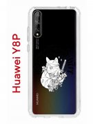 Чехол-накладка Huawei Y8P/Honor 30i/Huawei P Smart S 2020 Kruche Print J-Cat