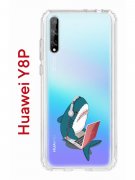 Чехол-накладка Huawei Y8P (588945) Kruche PRINT Акула