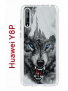 Чехол-накладка Huawei Y8P/Honor 30i/Huawei P Smart S 2020 Kruche Print Волк