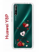 Чехол-накладка Huawei Y8p/Honor 30i/P Smart S 2020 Kruche Print Ягодный микс