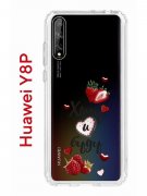 Чехол-накладка Huawei Y8p/Honor 30i/P Smart S 2020 Kruche Print Ягодный микс