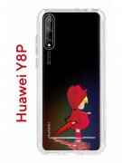 Чехол-накладка Huawei Y8p/Honor 30i/P Smart S 2020 Kruche Print Девочка с зонтом