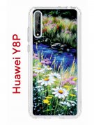 Чехол-накладка Huawei Y8p/Honor 30i/P Smart S 2020 Kruche Print Ромашки у ручья