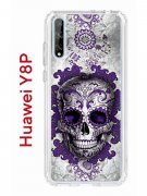 Чехол-накладка Huawei Y8p/Honor 30i/P Smart S 2020 Kruche Print Sugar Skull