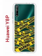Чехол-накладка Huawei Y8p/Honor 30i/P Smart S 2020 Kruche Print Warning