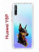 Чехол-накладка Huawei Y8p/Honor 30i/P Smart S 2020 Kruche Print Доберман