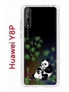 Чехол-накладка Huawei Y8p/Honor 30i/P Smart S 2020 Kruche Print Панды