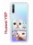 Чехол-накладка Huawei Y8P/Honor 30i/Huawei P Smart S 2020 Kruche Print Коты