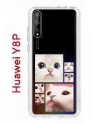 Чехол-накладка Huawei Y8P/Honor 30i/Huawei P Smart S 2020 Kruche Print Коты