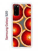 Чехол-накладка Samsung Galaxy S20 (582682) Kruche PRINT Orange