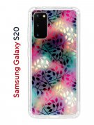 Чехол-накладка Samsung Galaxy S20 Kruche Print Цветные листья