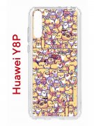 Чехол-накладка Huawei Y8P (588945) Kruche PRINT Корги пиксель