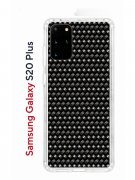 Чехол-накладка Samsung Galaxy S20 Plus (582686) Kruche PRINT Карбон