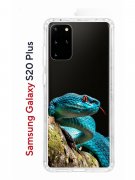 Чехол-накладка Samsung Galaxy S20 Plus Kruche Print Змея