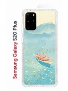 Чехол-накладка Samsung Galaxy S20 Plus Kruche Print озеро цветов