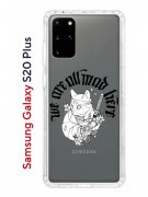 Чехол-накладка Samsung Galaxy S20 Plus Kruche Print J-Cat