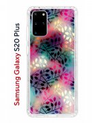 Чехол-накладка Samsung Galaxy S20 Plus Kruche Print Цветные листья