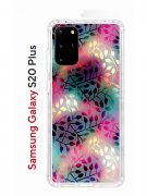 Чехол-накладка Samsung Galaxy S20 Plus Kruche Print Цветные листья