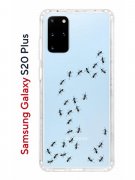 Чехол-накладка Samsung Galaxy S20 Plus Kruche Print Муравьи