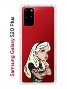 Чехол-накладка Samsung Galaxy S20 Plus Kruche Print Tattoo Girl