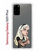 Чехол-накладка Samsung Galaxy S20 Plus Kruche Print Tattoo Girl