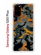Чехол-накладка Samsung Galaxy S20 Plus Kruche Print Камуфляж