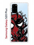 Чехол-накладка Samsung Galaxy S20 Plus (582686) Kruche PRINT Spider-Man-Venom