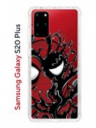 Чехол-накладка Samsung Galaxy S20 Plus (582686) Kruche PRINT Spider-Man-Venom