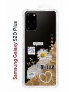 Чехол-накладка Samsung Galaxy S20 Plus Kruche Print Крафтовые наклейки