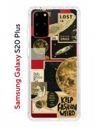 Чехол-накладка Samsung Galaxy S20 Plus Kruche Print Стикеры Космос