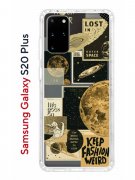Чехол-накладка Samsung Galaxy S20 Plus Kruche Print Стикеры Космос