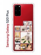 Чехол-накладка Samsung Galaxy S20 Plus Kruche Print Коты-Мемы